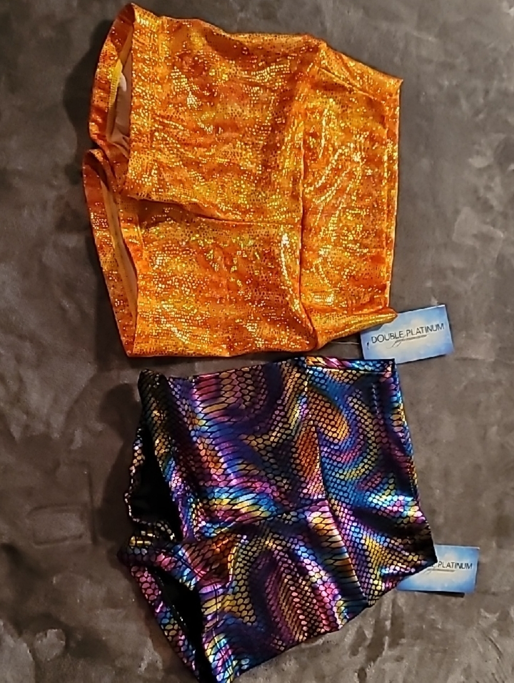 2 Pairs Of High Waisted Dance Shorts